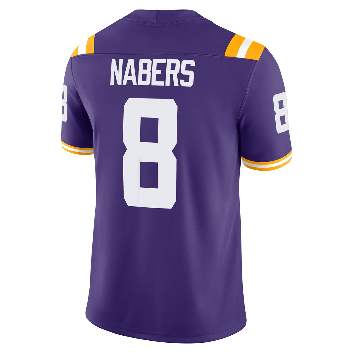 Malik Nabers LSU Tigers Player Game Jersey - Purple