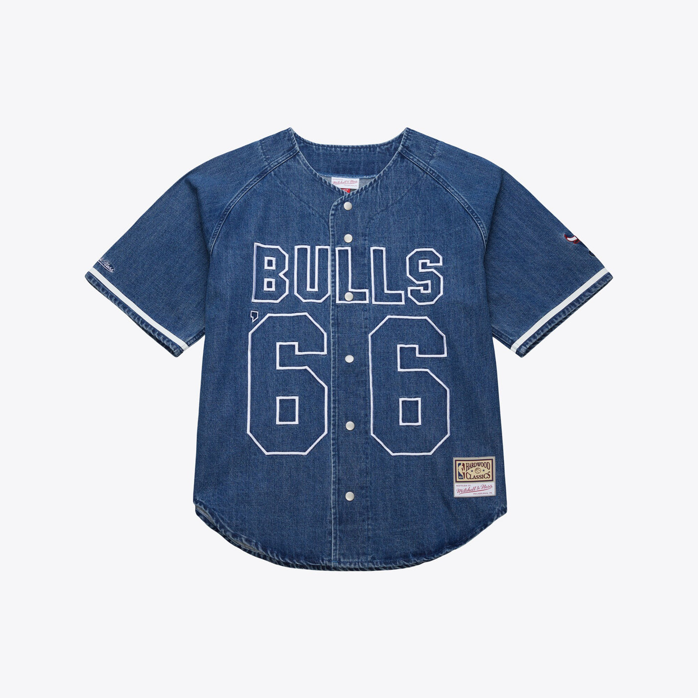 Chicago Bulls Mitchell & Ness Summer Breeze Baseball Jersey - Blue -