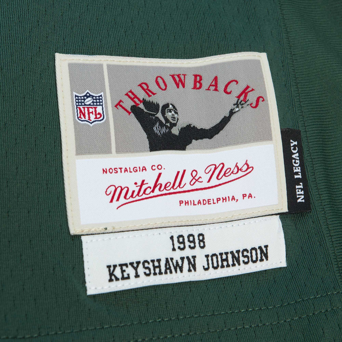 New York Jets Keyshawn Johnson Mitchell & Ness Green Legacy Replica Jersey
