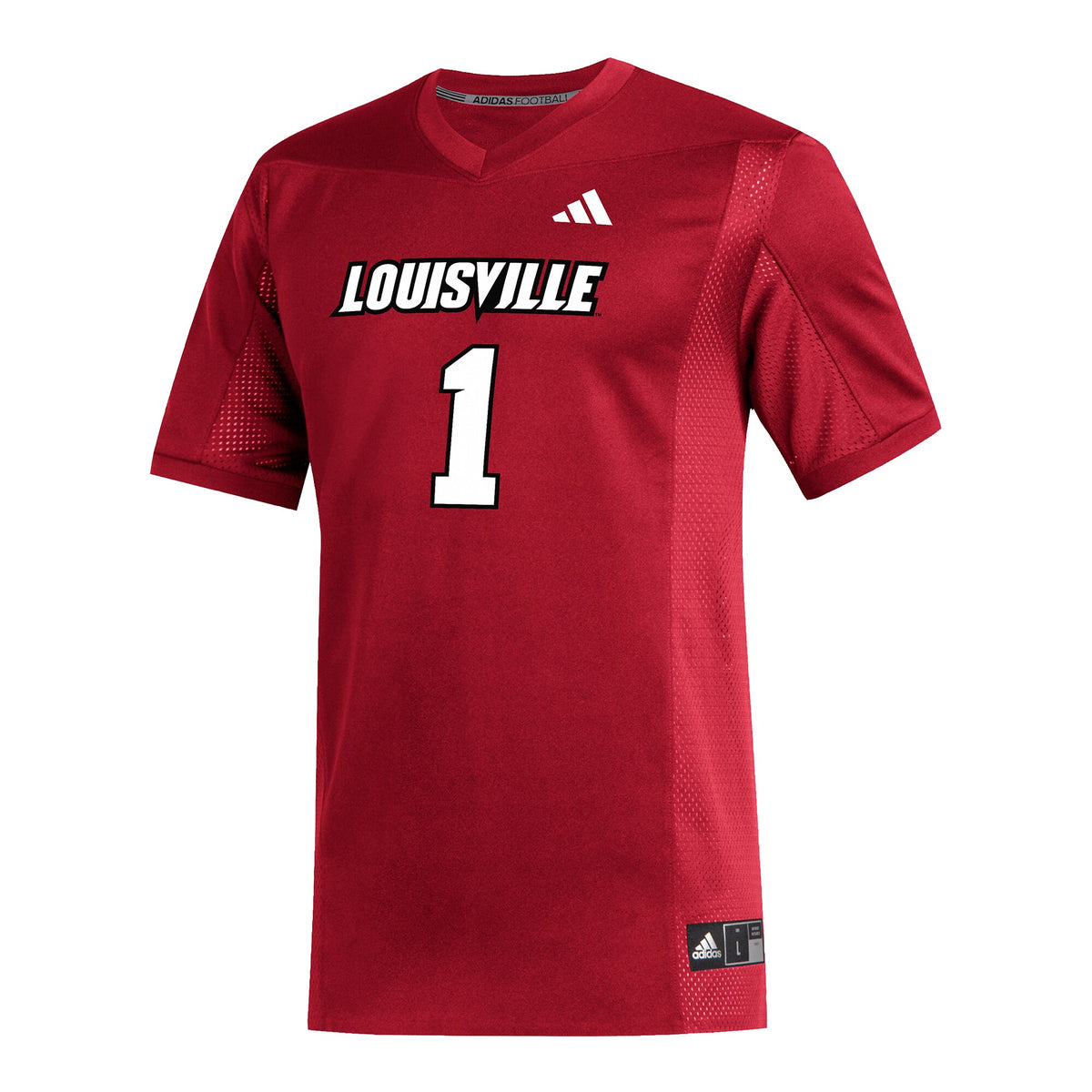 #1 Louisville Cardinals Replica Football Jersey - Red