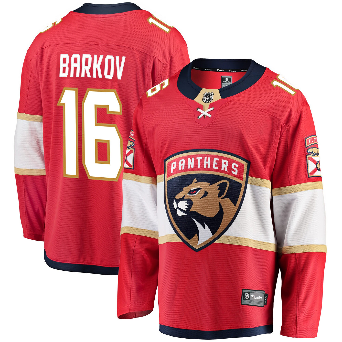 Florida Panthers Aleksander Barkov Fanatics Red Breakaway Jersey