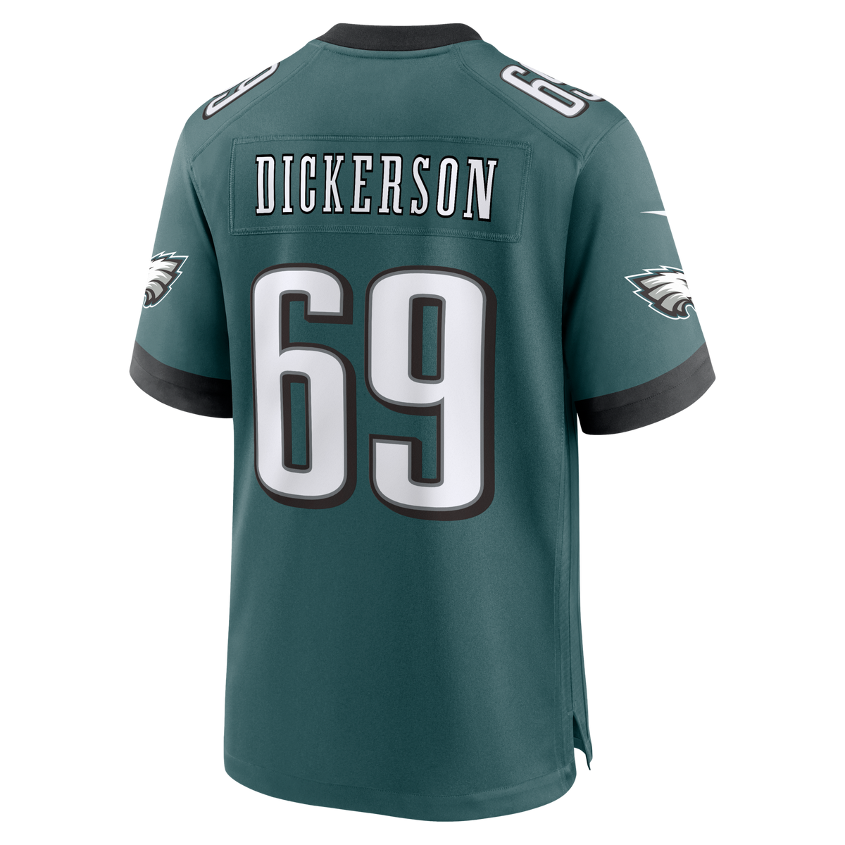 Philadelphia Eagles Landon Dickerson Midnight Green Team Game Jersey