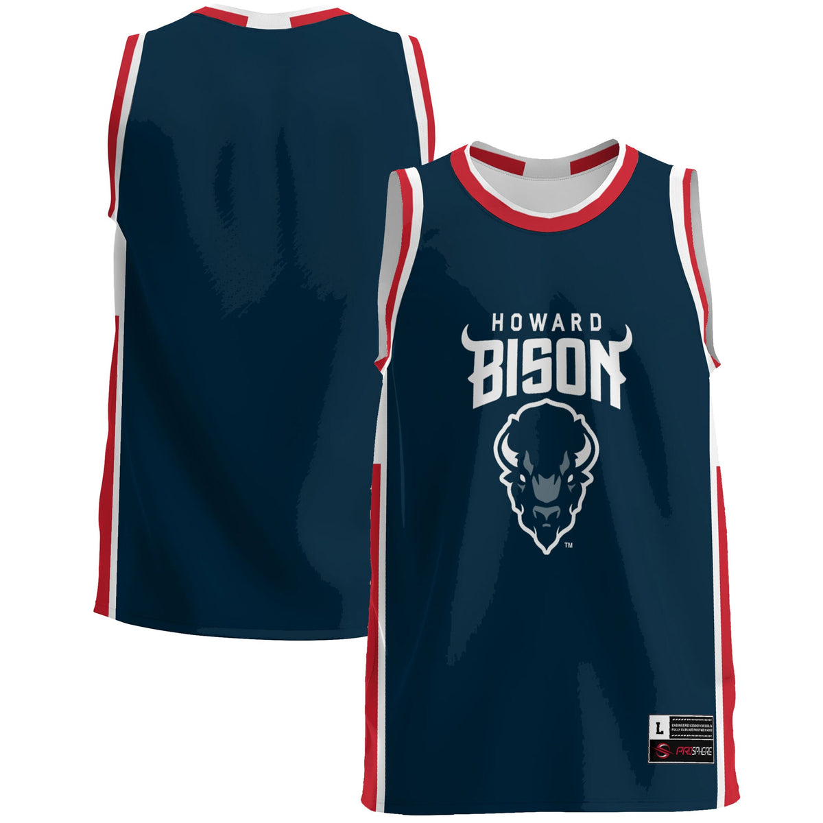 Howard Bison GameDay Greats Lightweight Basketball Jersey - Blue