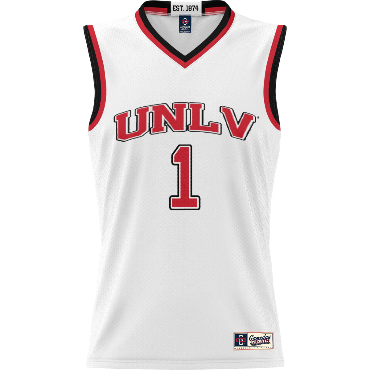 #1 UNLV Rebels GameDay Greats Lightweight Basketball Jersey - White