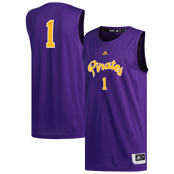 #1 ECU Pirates Replica Basketball Jersey - Purple