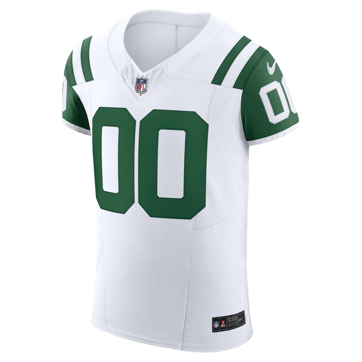 New York Jets White Vapor F.U.S.E. Elite Custom Jersey
