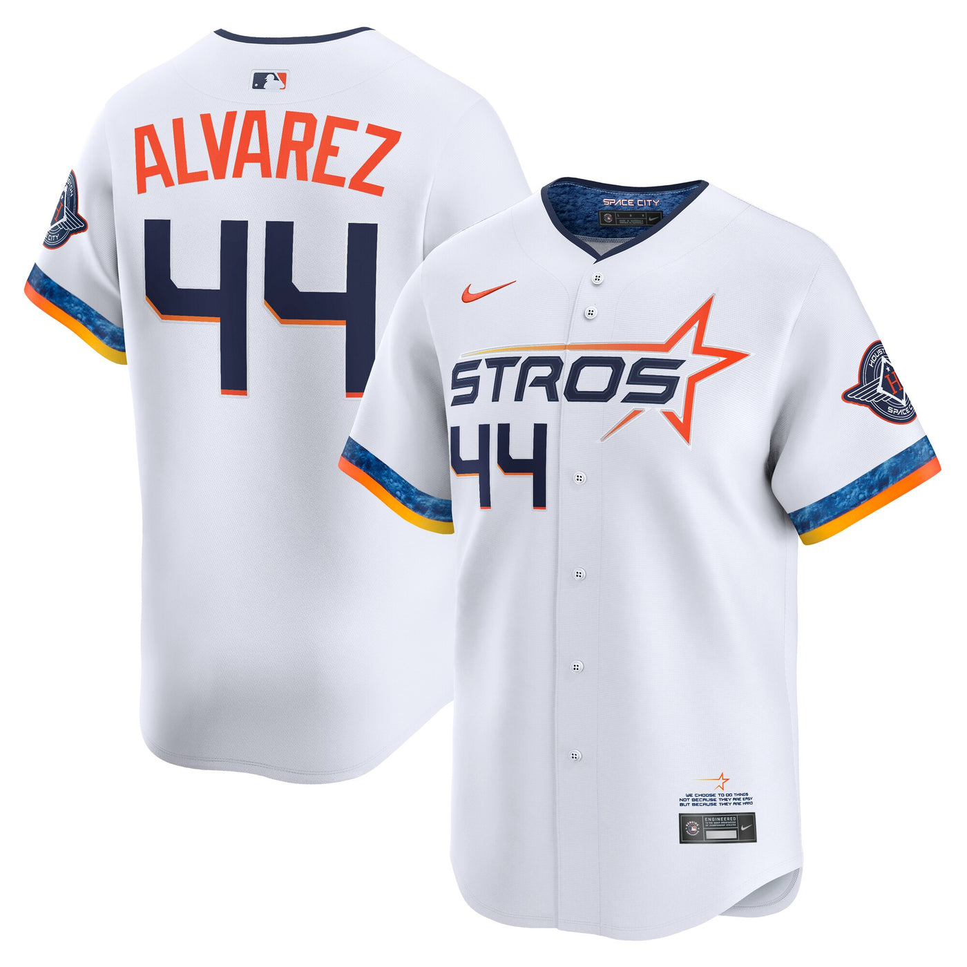 Houston Astros Yordan Alvarez Nike White 2025 City Connect Limited Player Jersey