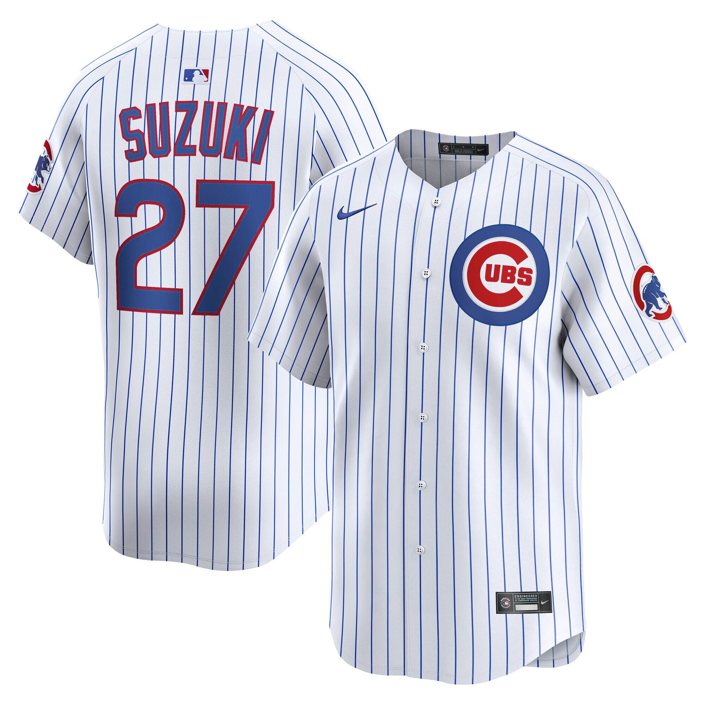 Chicago Cubs Seiya Suzuki Nike White Home Limited Player Jersey