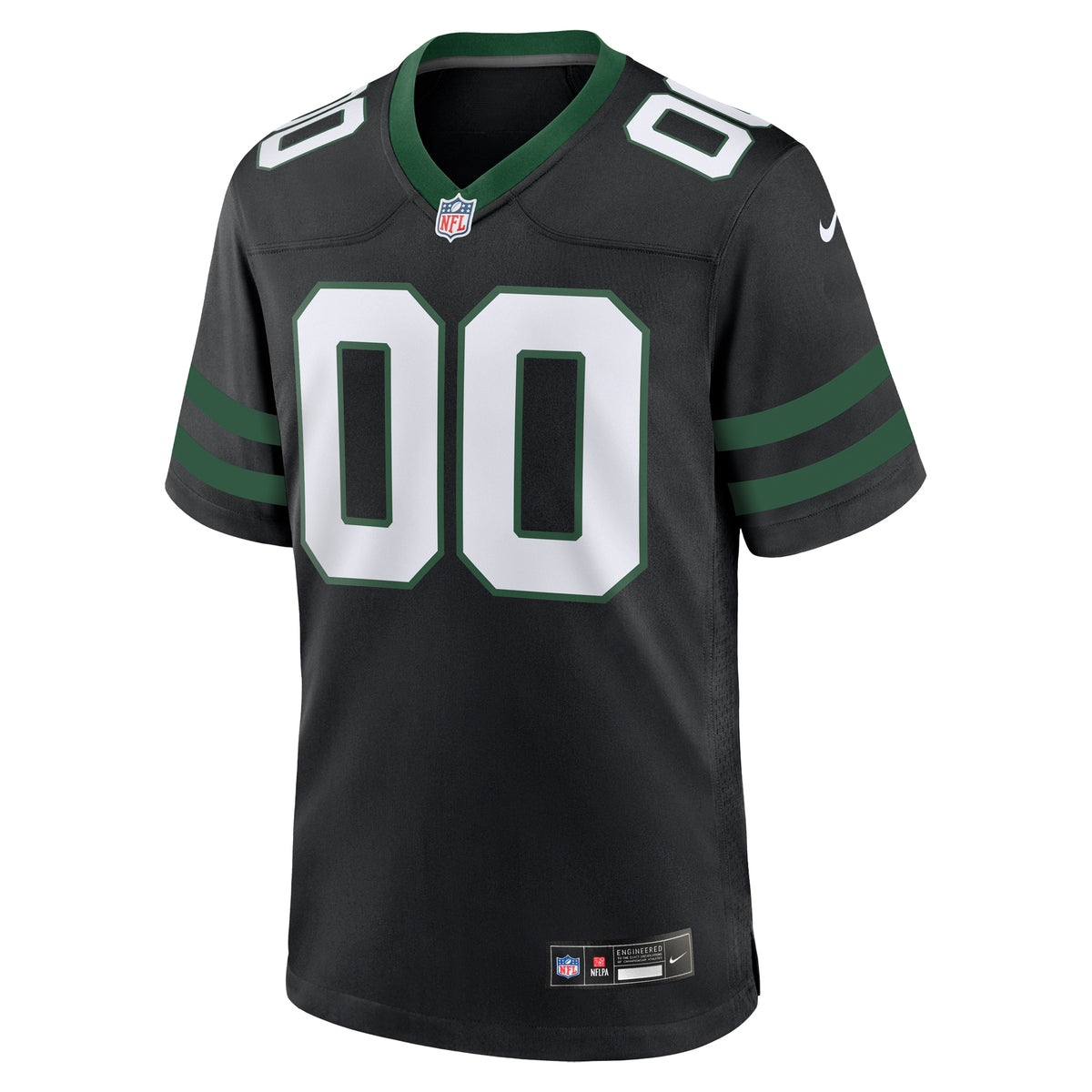 New York Jets Legacy Black Alternate Custom Game Jersey