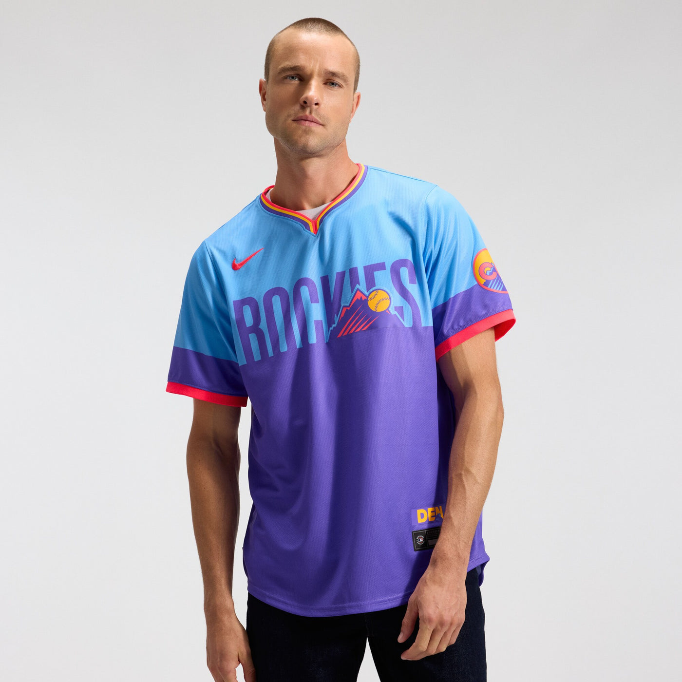Colorado Rockies Nike Purple/Light Blue 2025 City Connect Limited Jersey