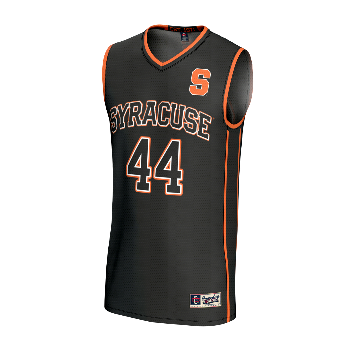 #44 Syracuse Orange GameDay Greats Lightweight Collegiate Basketball Fashion Jersey - Black