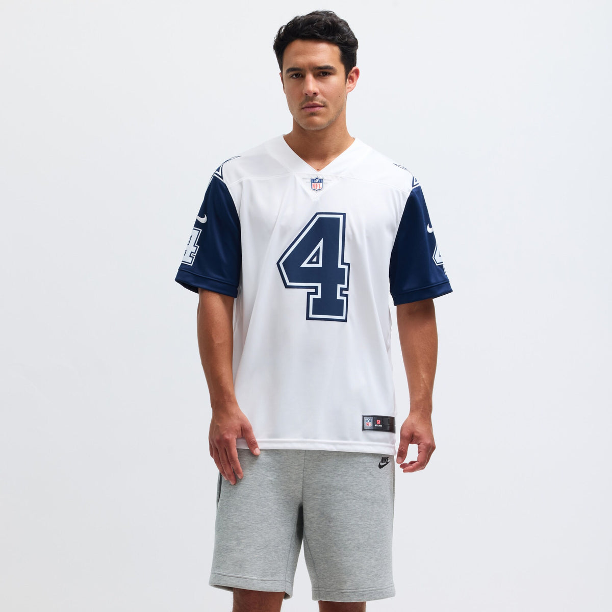 Dallas Cowboys Dak Prescott White Color Rush Vapor Limited Jersey