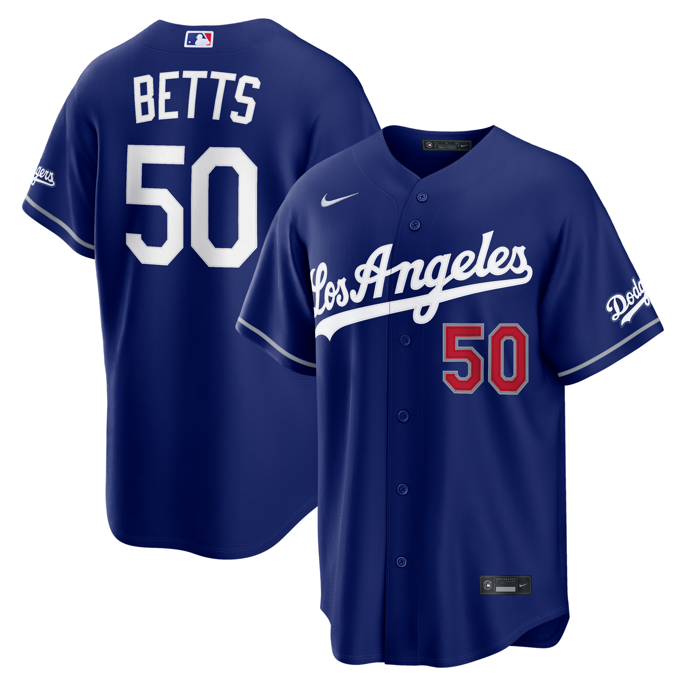 Los Angeles Dodgers Mookie Betts Nike Royal Alternate Stadium Jersey