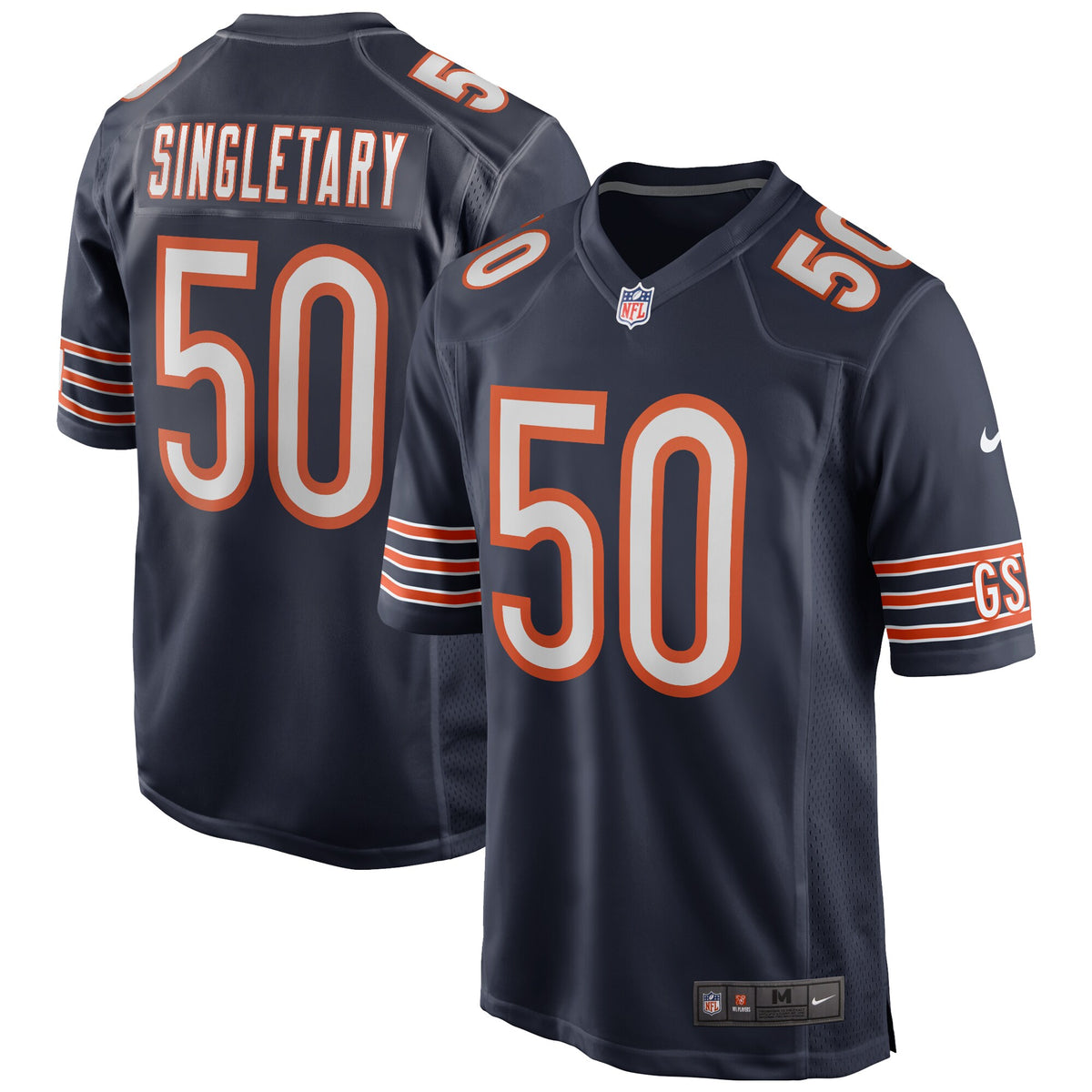 Chicago Bears Mike Singletary Navy Game Retired Player Jersey