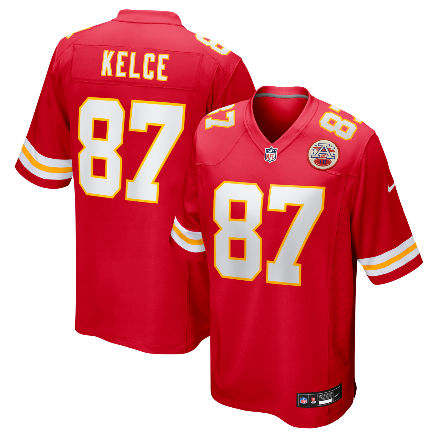 Kansas City Chiefs Travis Kelce Nike Red Game Jersey