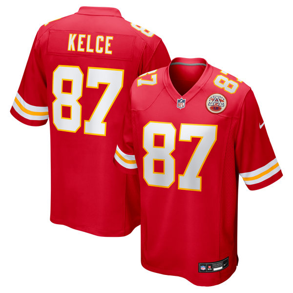 Kansas City Chiefs Travis Kelce Nike Red Game Jersey