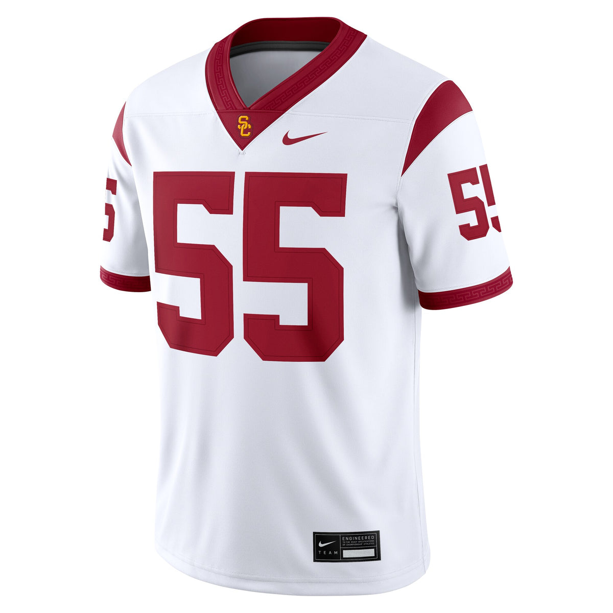 #55 USC Trojans Limited Away Game Jersey - White