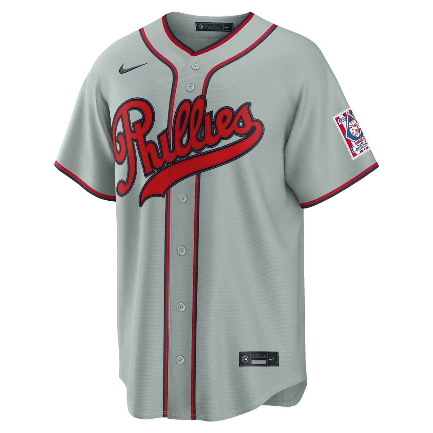 Philadelphia Phillies Alec Bohm Nike Gray 2026 Field of Dreams Stadium Jersey