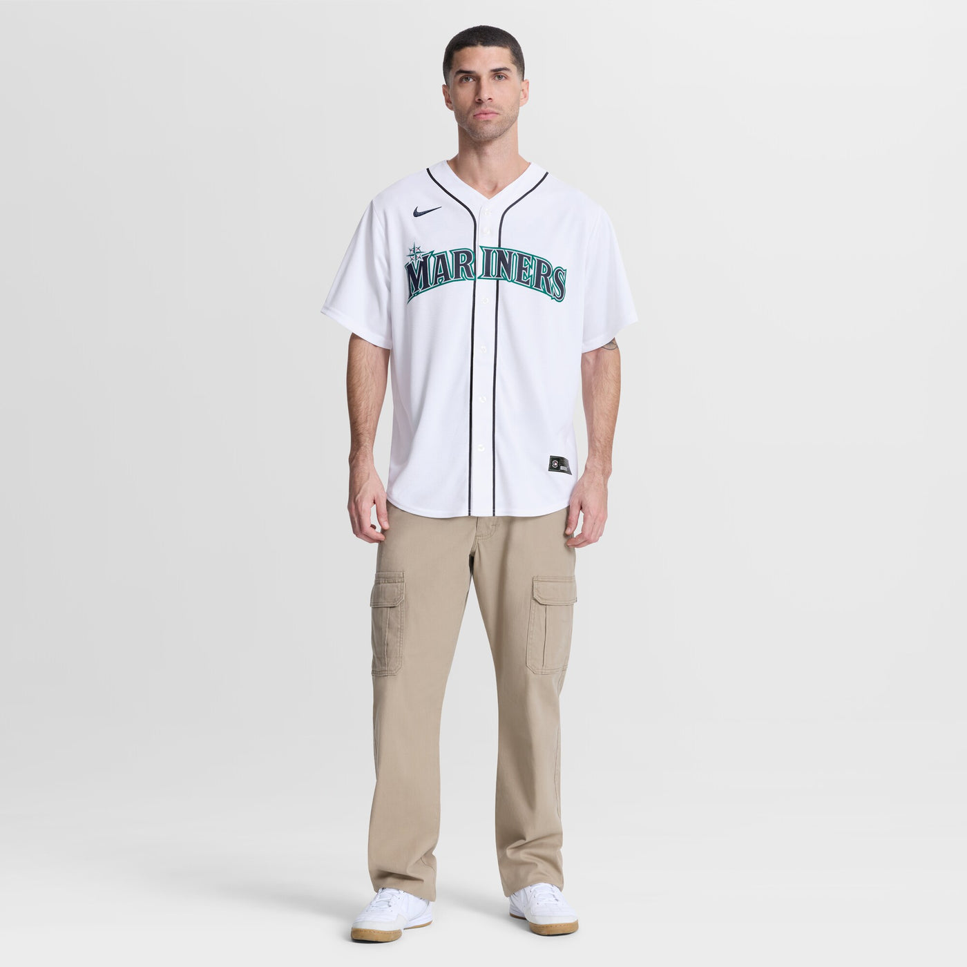 Seattle Mariners Dominic Canzone Nike White Home Replica Jersey