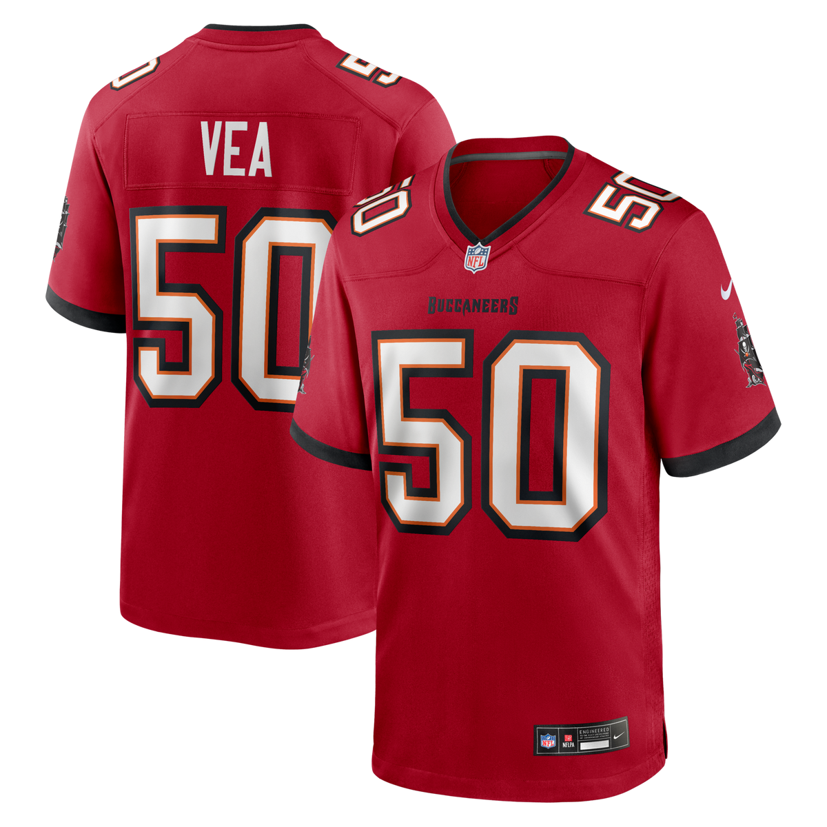 Tampa Bay Buccaneers Vita Vea Red Game Jersey
