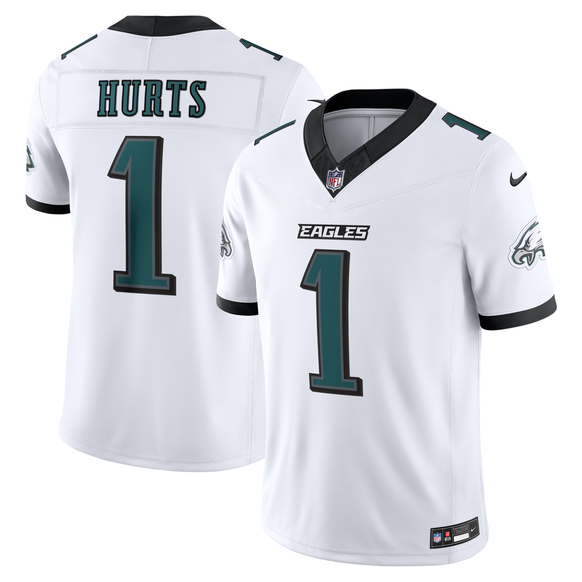 Philadelphia Eagles Jalen Hurts White Vapor F.U.S.E. Stitched Limited Jersey