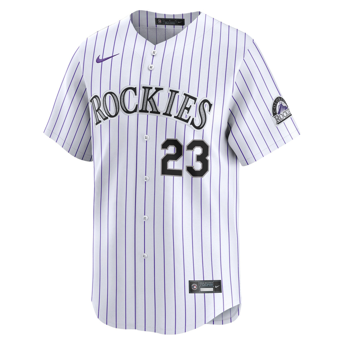 Colorado Rockies Kris Bryant White Home Limited Player Jersey