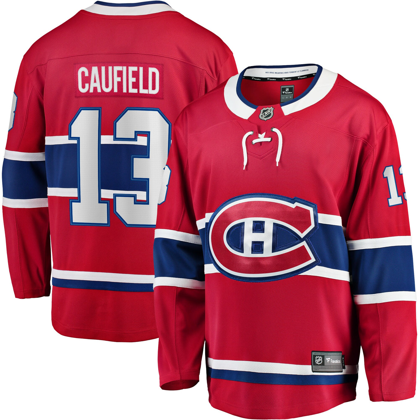 Montreal Canadiens Cole Caufield Fanatics Red Home Premier Breakaway Player Jersey