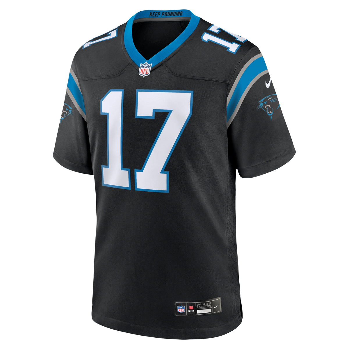 Carolina Panthers Xavier Legette Black Team Game Player Jersey