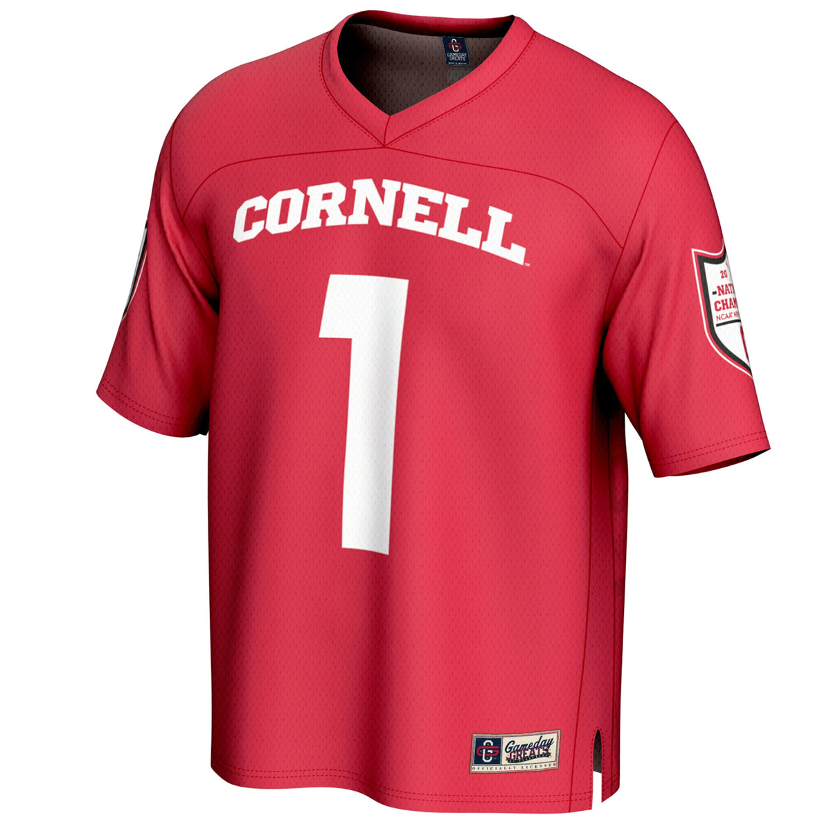#1 Cornell Big Red GameDay Greats 2025 NCAA Lacrosse National Champions Lightweight Fashion Jersey - Red