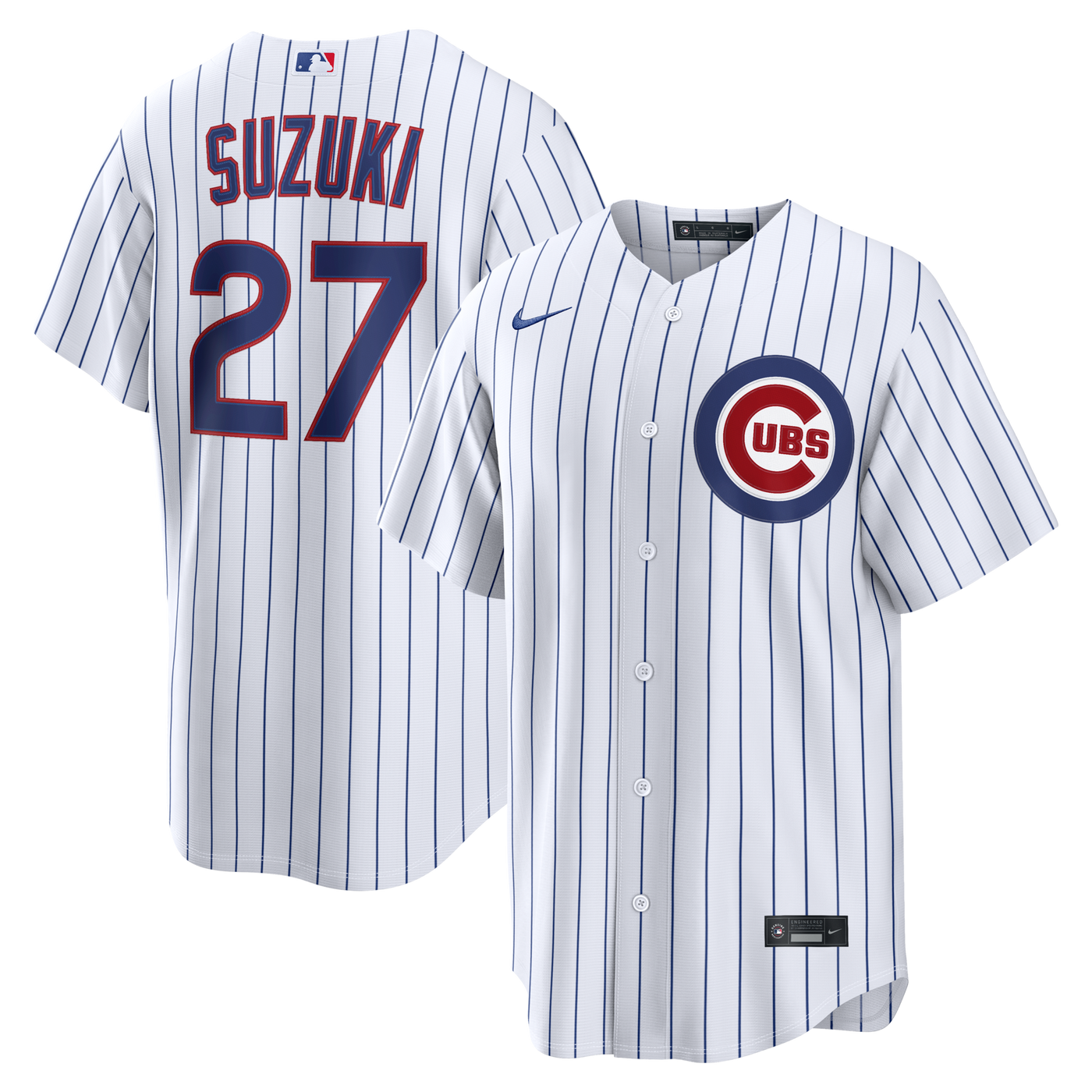 Chicago Cubs Seiya Suzuki Nike White Home Replica Jersey
