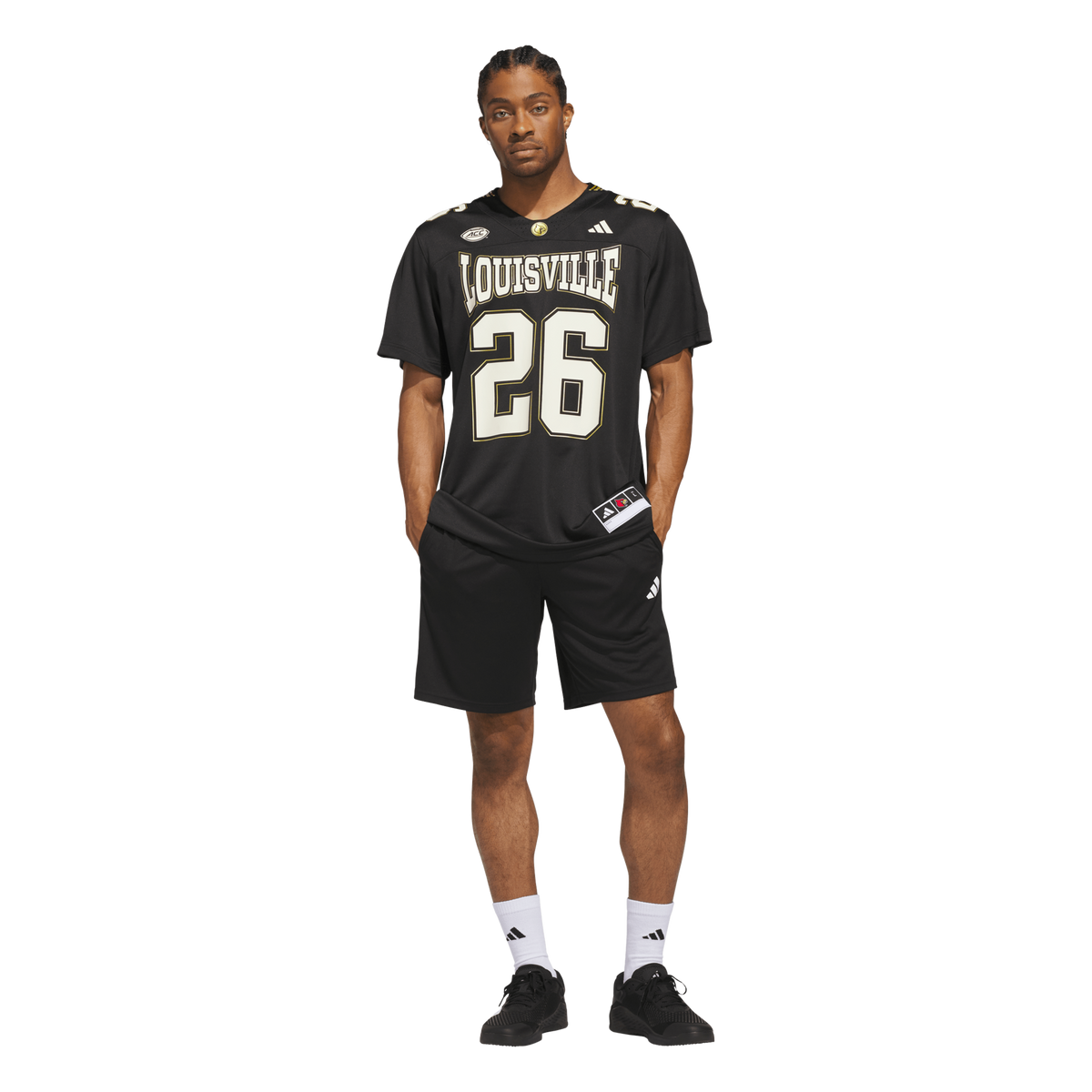 #26 Louisville Cardinals For the Ville Premier Strategy Jersey - Black