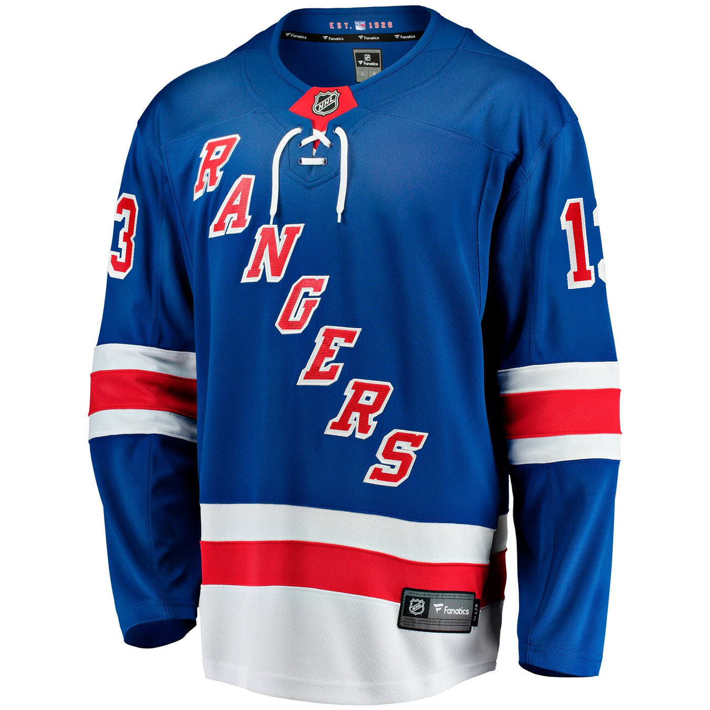 New York Rangers Alexis Lafreniere Fanatics Blue Home Breakaway Jersey