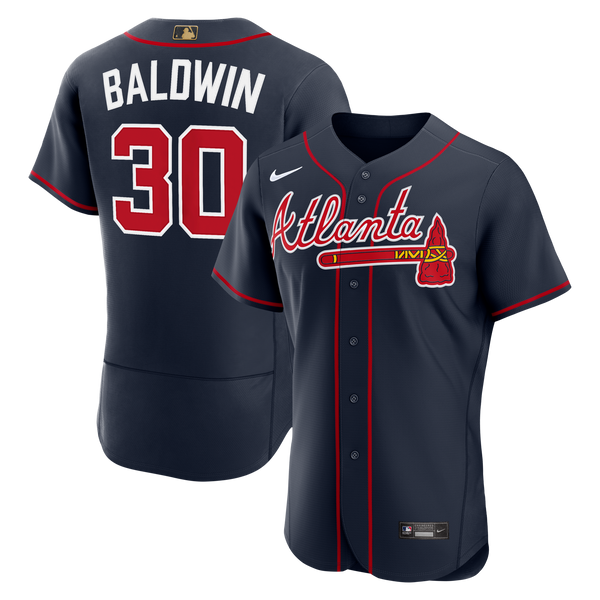 Atlanta Braves Drake Baldwin Navy Alternate MLB Awards Authentic Jersey