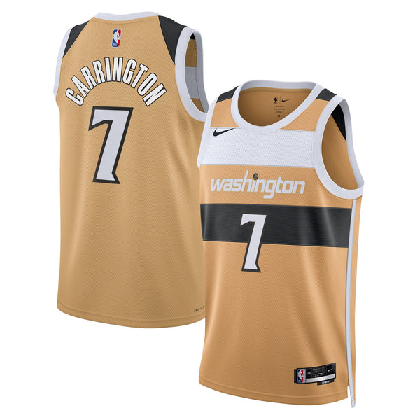 Washington Wizards Nike 2025/26 City Edition Swingman Jersey - Tan - Carlton Carrington