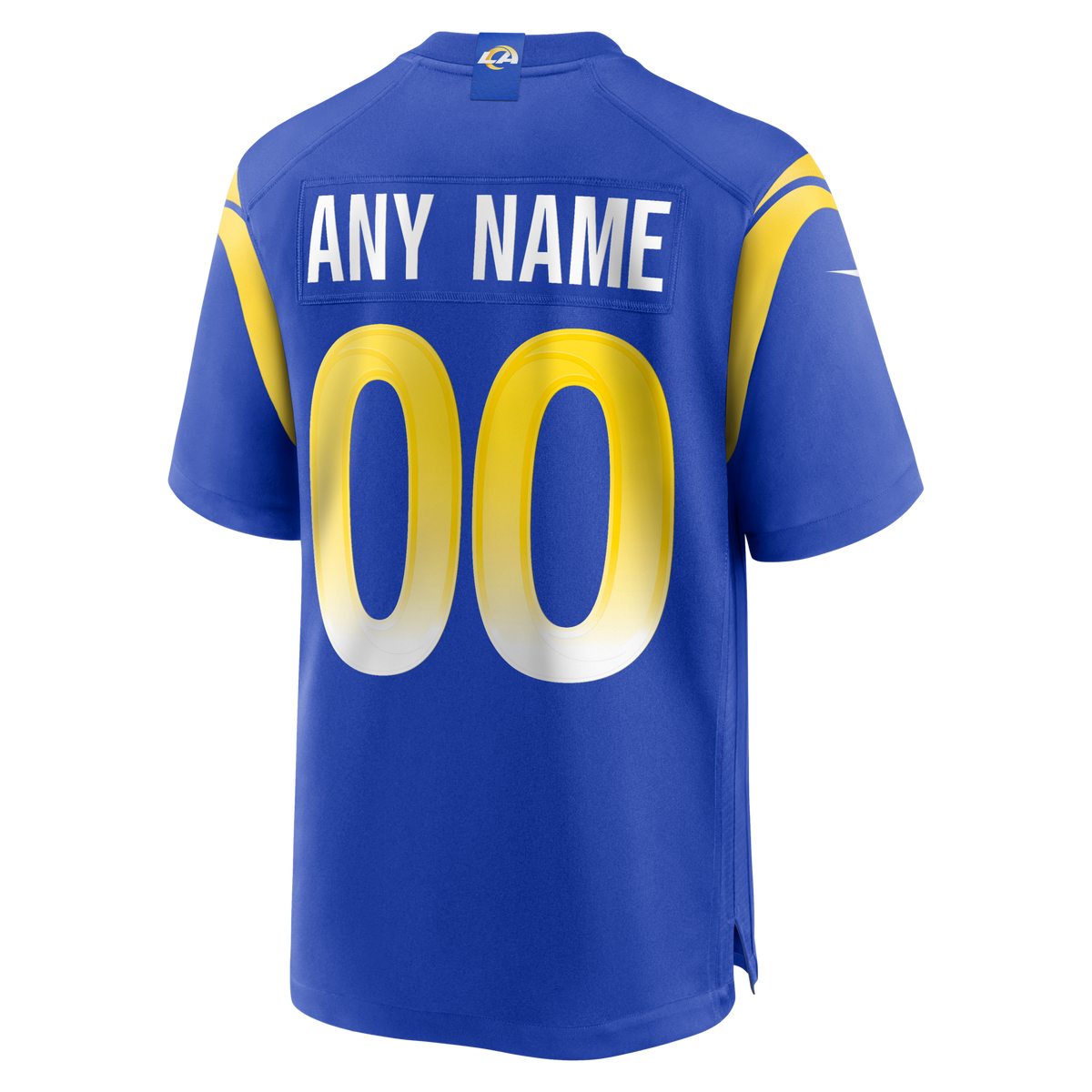 Los Angeles Rams Royal Custom Game Jersey