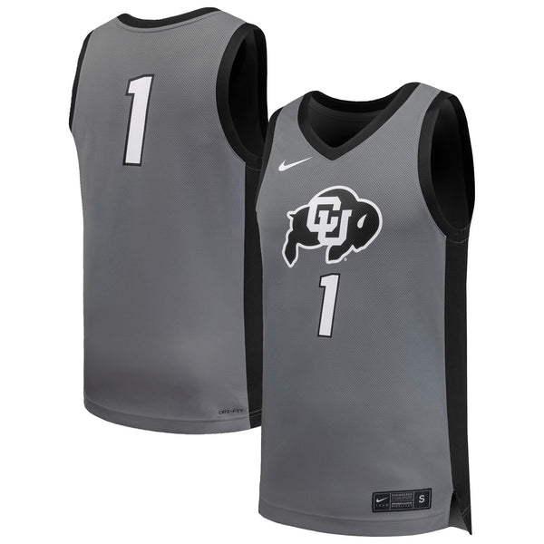 Nike #1 Gray Colorado Buffaloes Replica Basketball Jersey