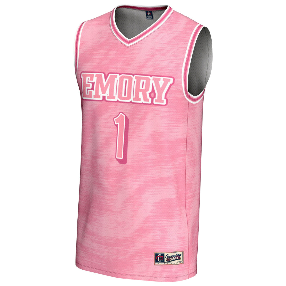 #1 Emory Eagles GameDay Greats Lightweight Basketball Jersey - Pink