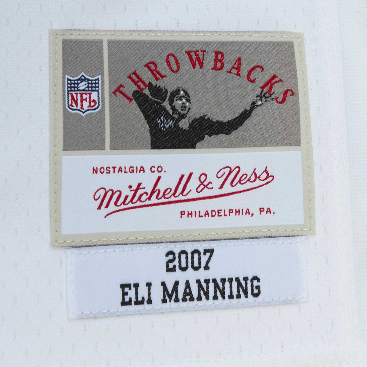 New York Giants Eli Manning Mitchell & Ness White Legacy Replica Jersey