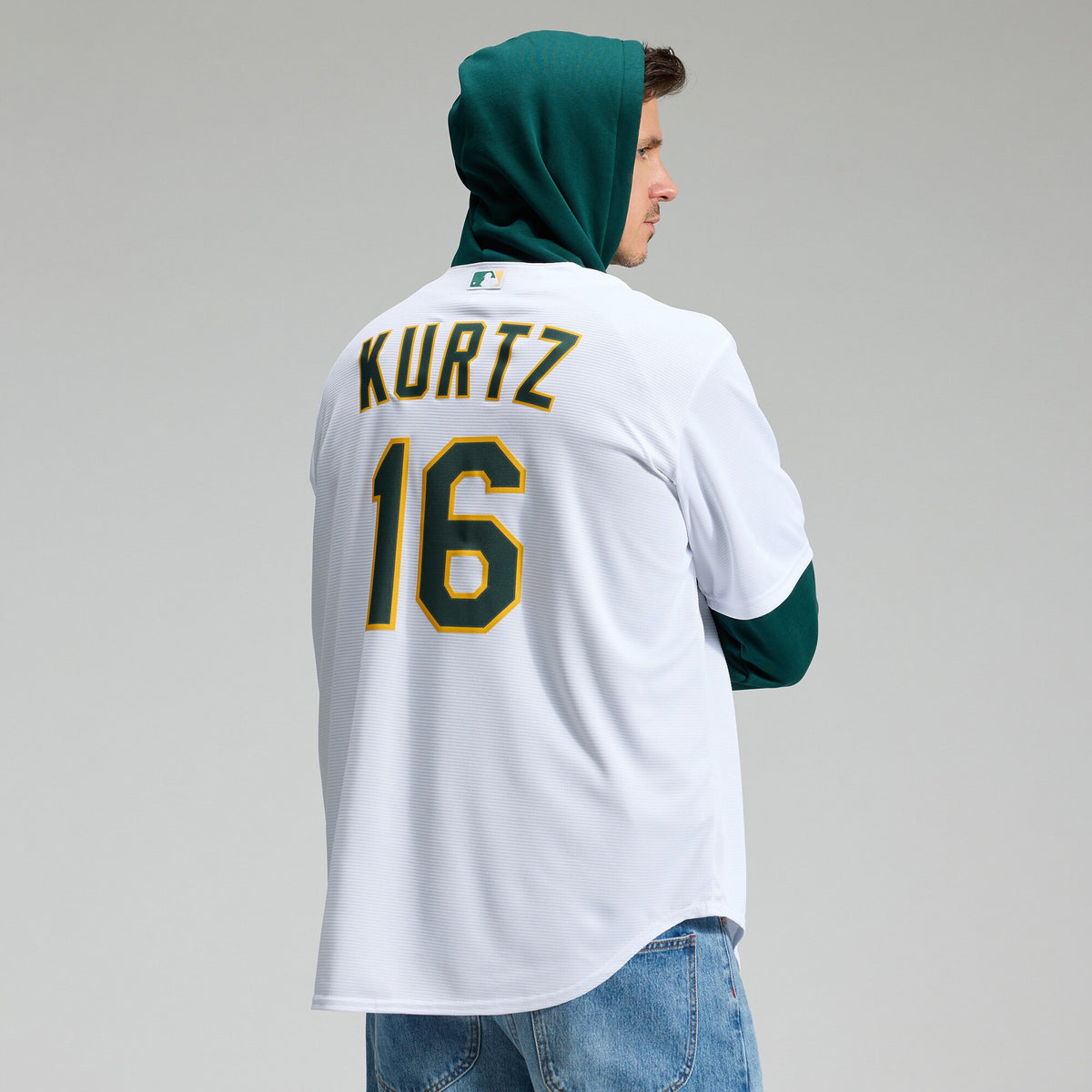 Athletics Nick Kurtz White Home Replica Player Jersey