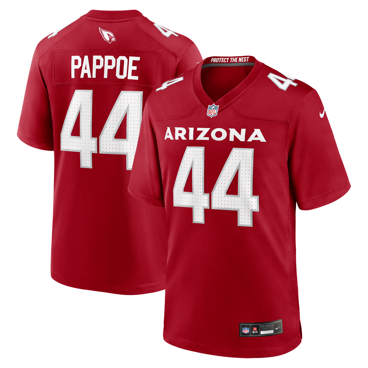 Arizona Cardinals Owen Pappoe Cardinal Team Game Jersey