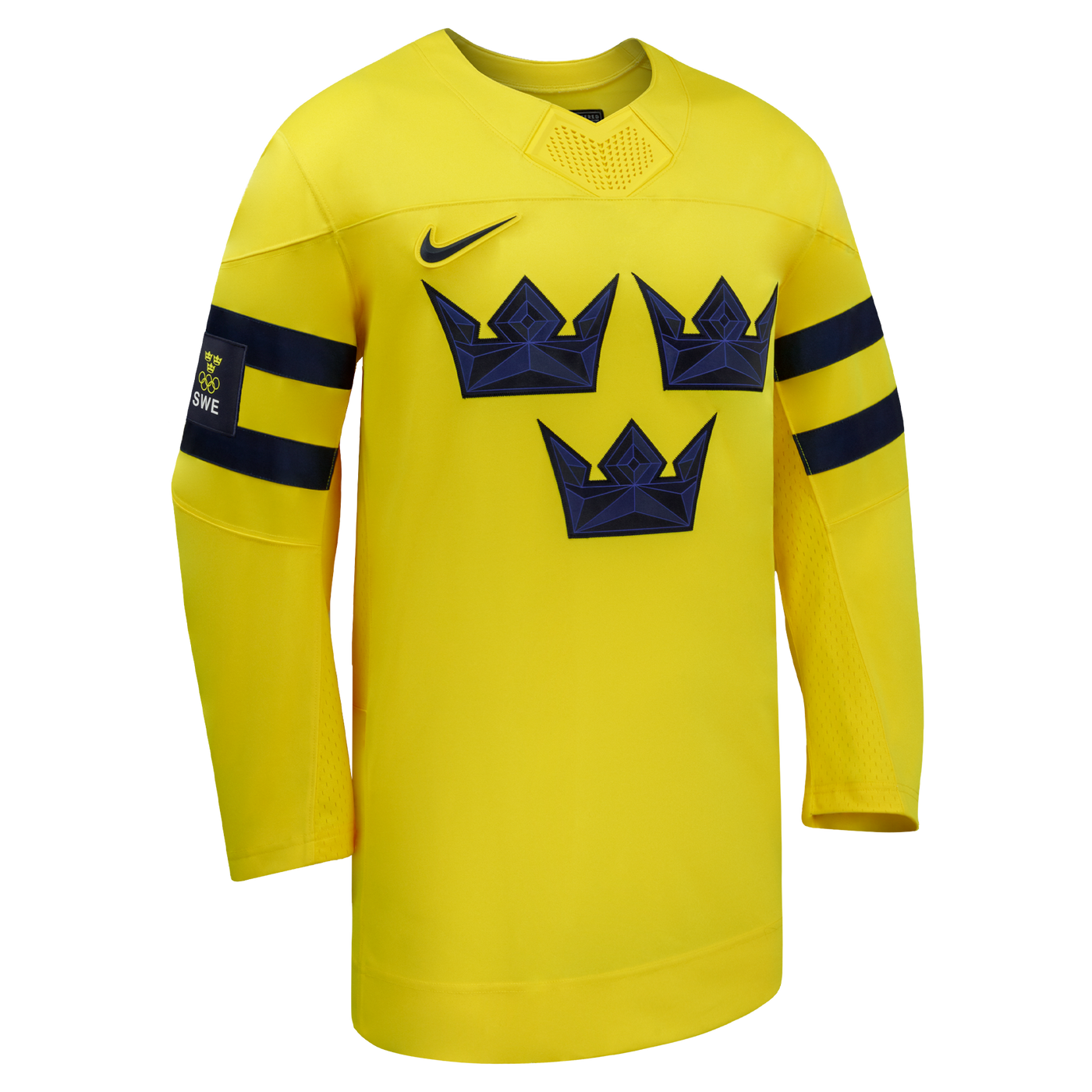 Sweden Hockey Nike Yellow 2026 Away Replica Jersey