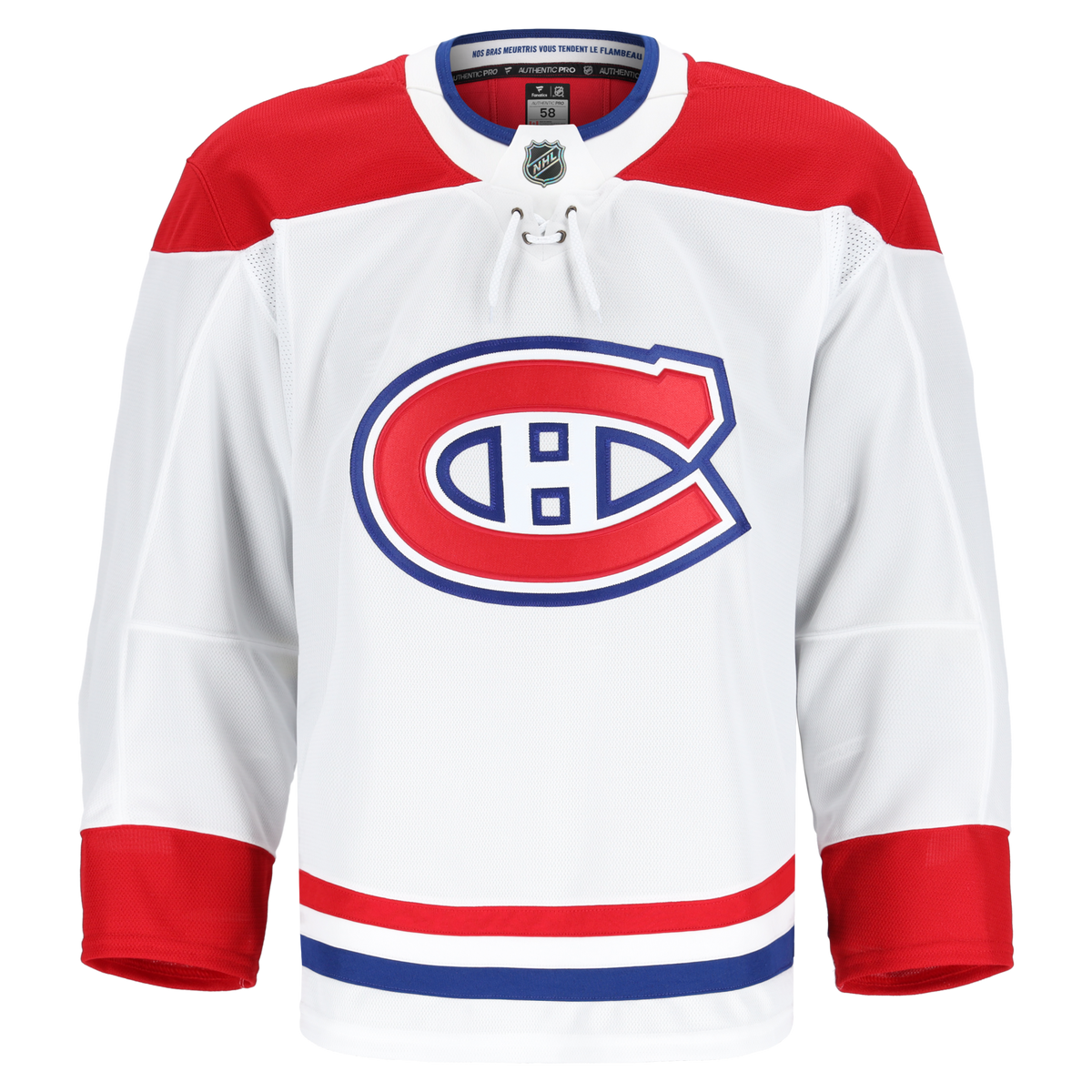 Montreal Canadiens Fanatics White Away Authentic Pro Jersey