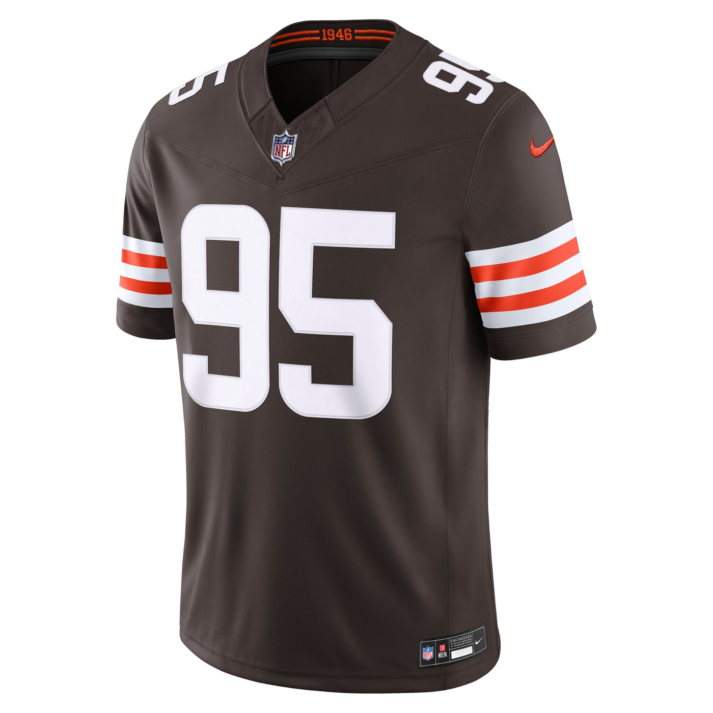 Cleveland Browns Myles Garrett Nike Brown Team Vapor F.U.S.E. Stitched Limited Jersey