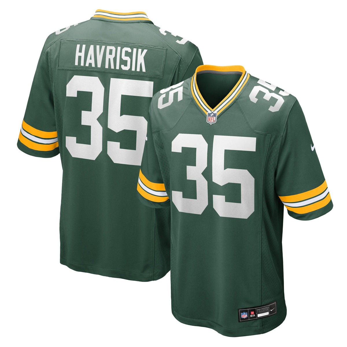 Green Bay Packers Lucas Havrisik Green Team Game Jersey