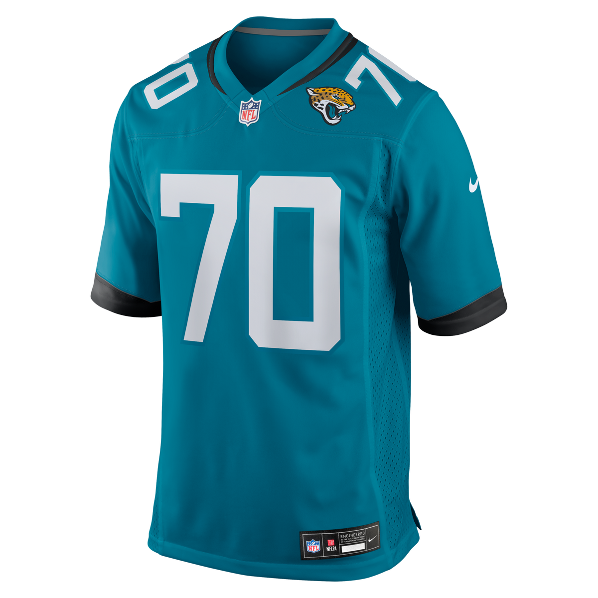 Jacksonville Jaguars Cole Van Lanen Teal Game Player Jersey