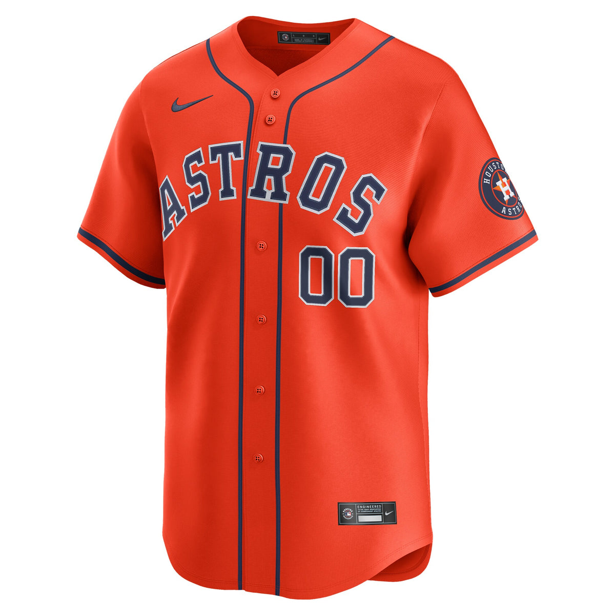 Houston Astros Orange Alternate Limited Custom Jersey