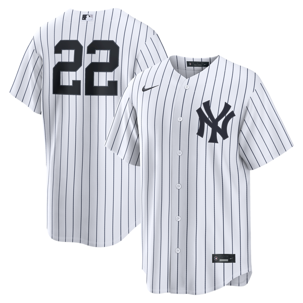 New York Yankees Ben Rice Nike White Home Replica Jersey