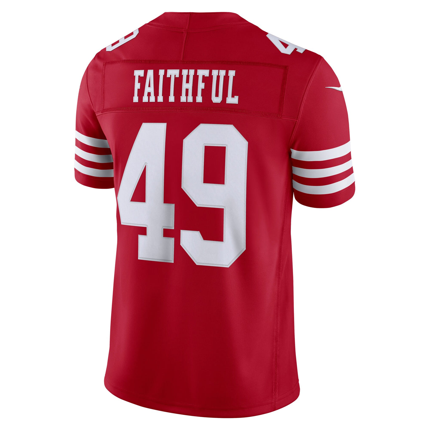San Francisco 49ers The Faithful Nike Scarlet Team Vapor F.U.S.E. Stitched Limited Jersey