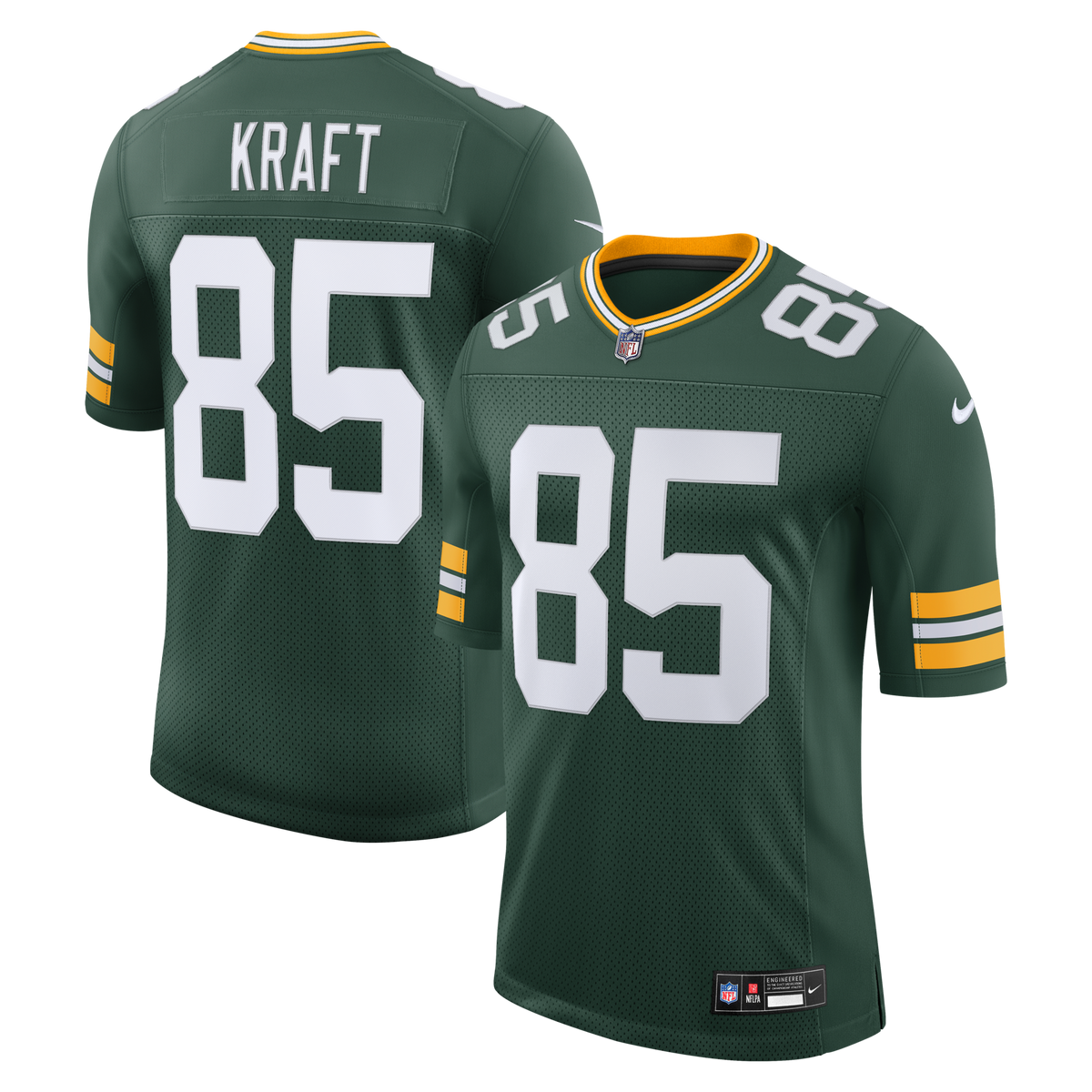 Green Bay Packers Tucker Kraft Green Vapor Untouchable Stitched Limited Jersey