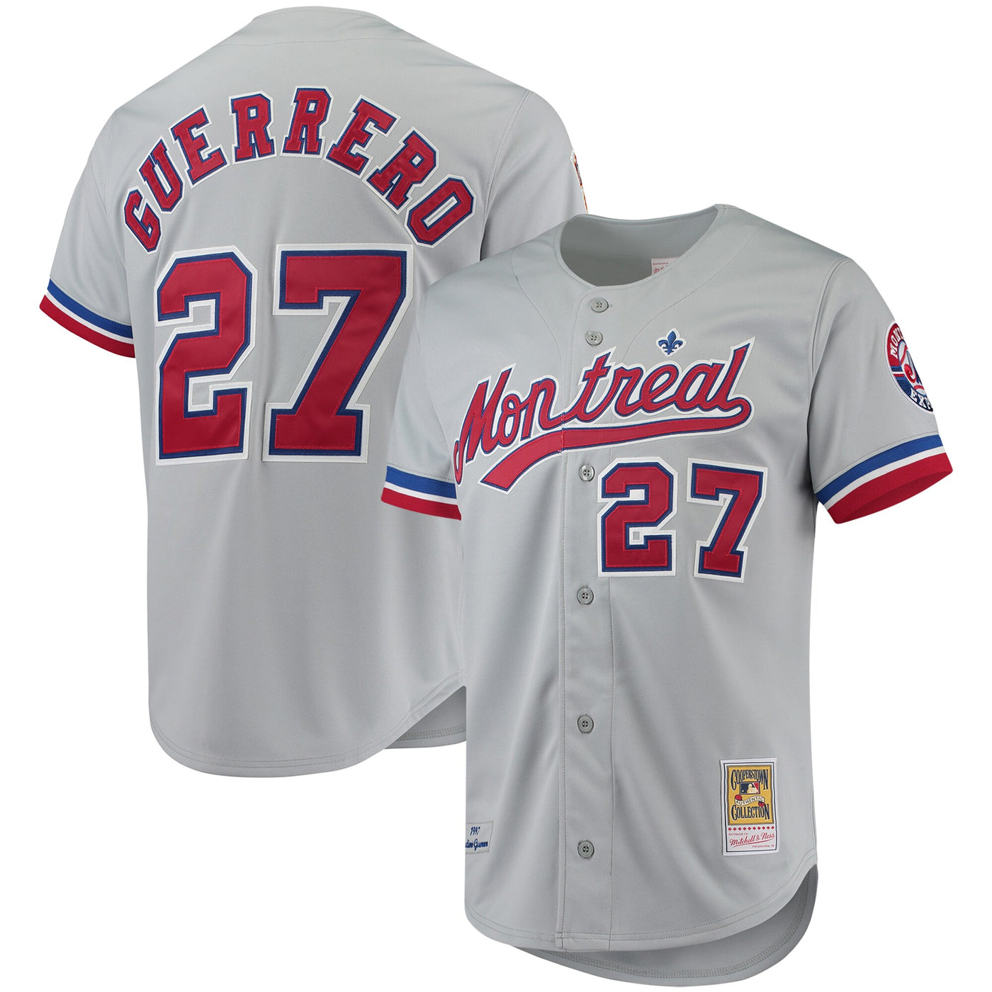Montreal Expos Vladimir Guerrero Mitchell & Ness Gray Cooperstown Collection Authentic Jersey